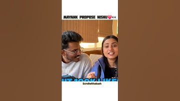 Mayank propose nishu 👀🔥❤️#viralshortsvideo @inishutiwari