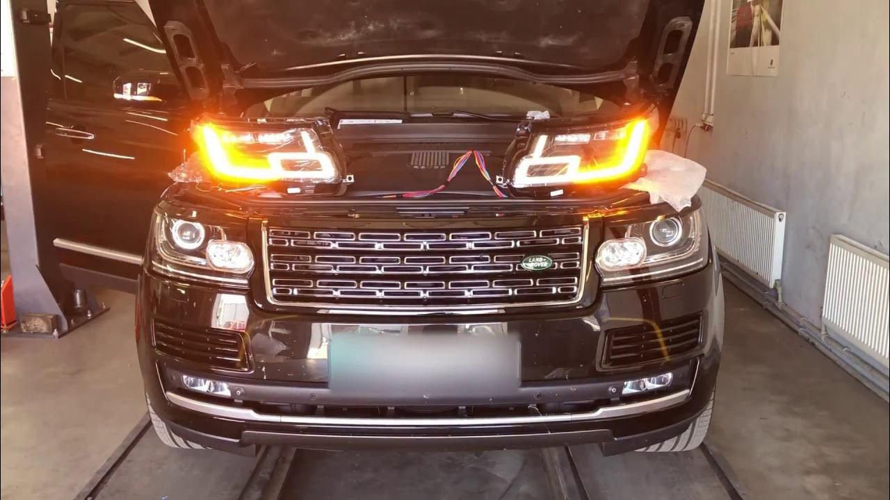 Подключение диодных фар range rover