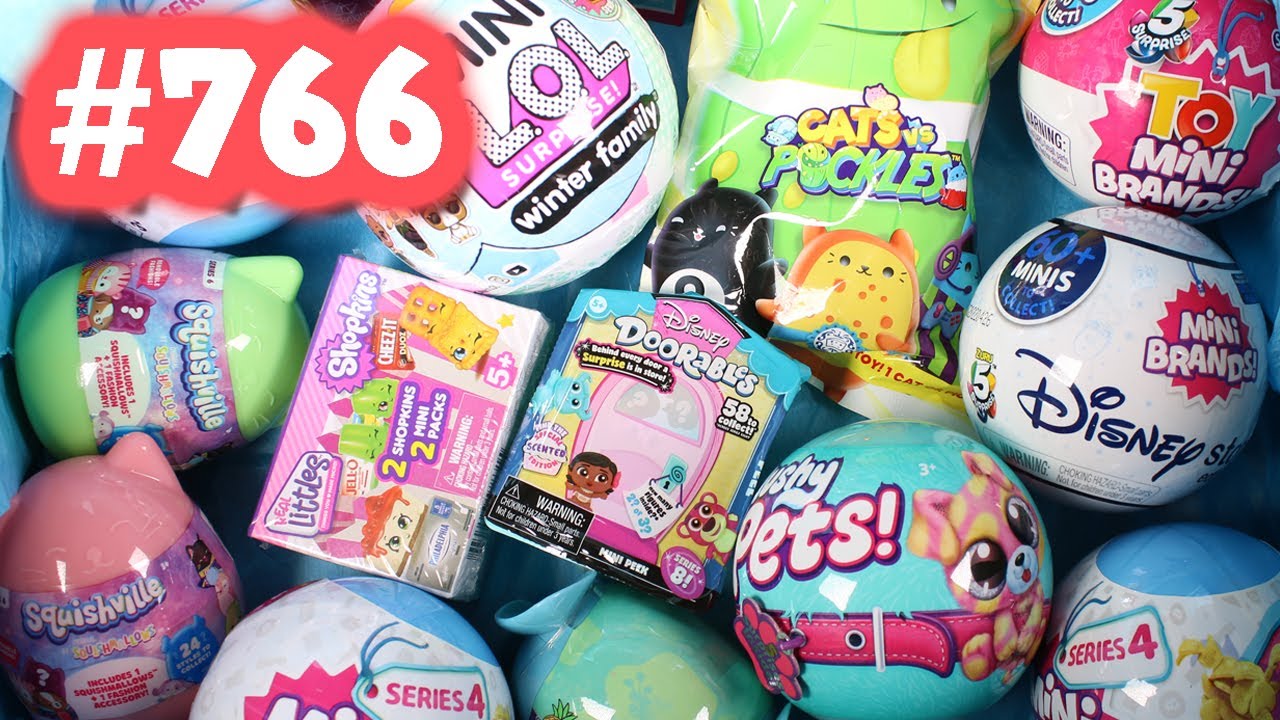 Random Blind Bag Box 766 Mini Brands Series 4, Shopkins Real Littles