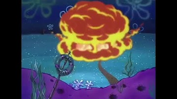 Preview 2 Spongebob Dying for pie explosion clip V2(credits to @TheUltimateBestLogoEditor1995