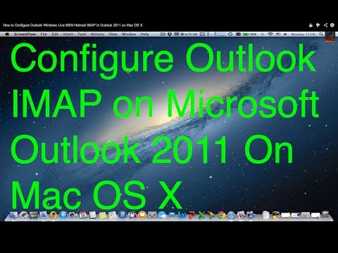 How to Configure Outlook Windows Live MSN Hotmail IMAP in Outlook 2011 on Mac OS X