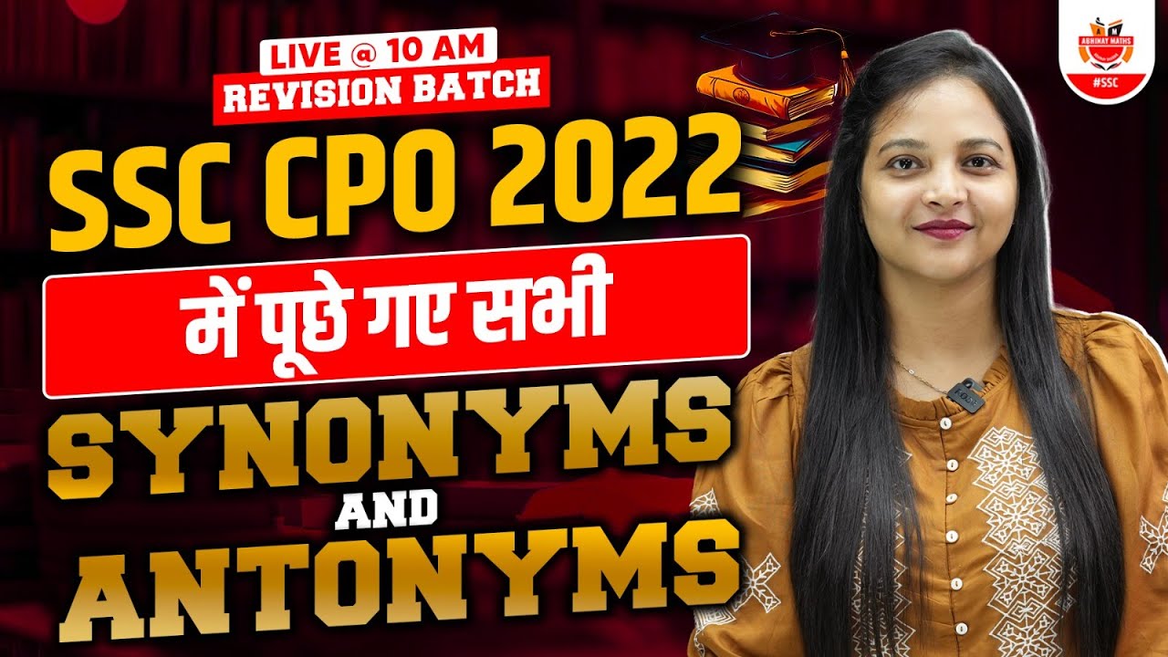 SSC ANTONYMS SYNONYMS SSC CPO 2022 Previous Year Synonyms SSC CPO ssc-antonyms-synonyms-ssc-cpo-2022-previous-year-synonyms-ssc-cpo