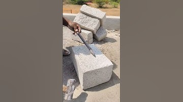 Hollow block cutting techniques | #shorts #shortsfeed #construction #cutting #skills #motivation