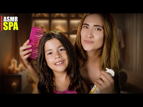 ASMR con mi HIJA Melanie | ASMR Español en 4k | Asmr with Sasha