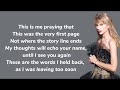 Taylor Swift Enchanted Lyrics