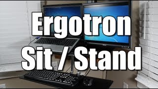 Stand-up & Sit-Down Desk Mount by Ergotron - Standing Desk