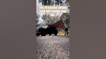 Awning hack  #diy #awning #camper #campinglife #4runner #summer #quicktip #outdoorliving