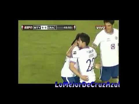 Gol De Adrian Cortes Cruz Azul Vs Monterrey Concac...