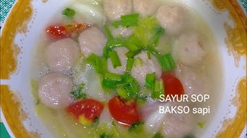 SAYUR SOP BAKSO SAPI😋😋 #belatungviraltiktok