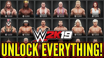 WWE 2K19 - How To Unlock Everything! (#WWE2K19 Tutorial)