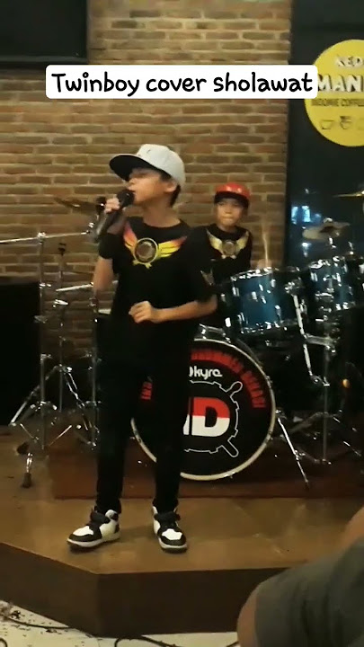 sholawat cover rock/metal #twins #junior #shorts #short #drum #indonesiadrummer #coversong #metal