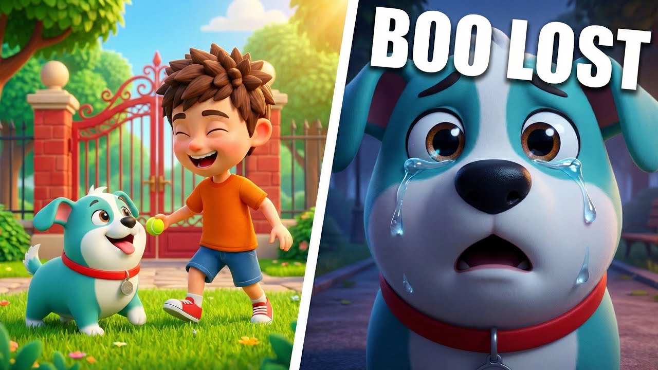 When Boo Got Lost at the Park 😓😭 | Learning About Landmarks | Safety Story | Ollie & Boo