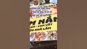 In PP cán Formex làm bảng quảng cáo giới thiệu món ăn để xe đẩy hàng ăn, quầy hàng ăn uống #short