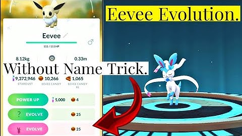 ✨ EEVEE evolution Into ✨ SYLVEON 😍 without NAME TRICK In Pokemon Go | Shiny Eeveelutions Pokemon Go