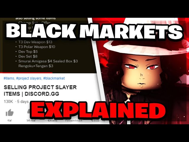 Project Slayers BLACK MARKETS Explained 