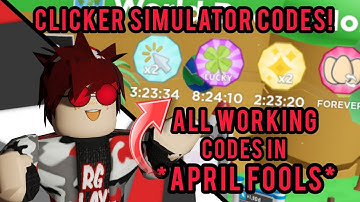 ALL NEW SECRET WORKING CODES IN CLICKER SIMULATOR *APRIL FOOLS*! Roblox Clicker Simulator Codes!
