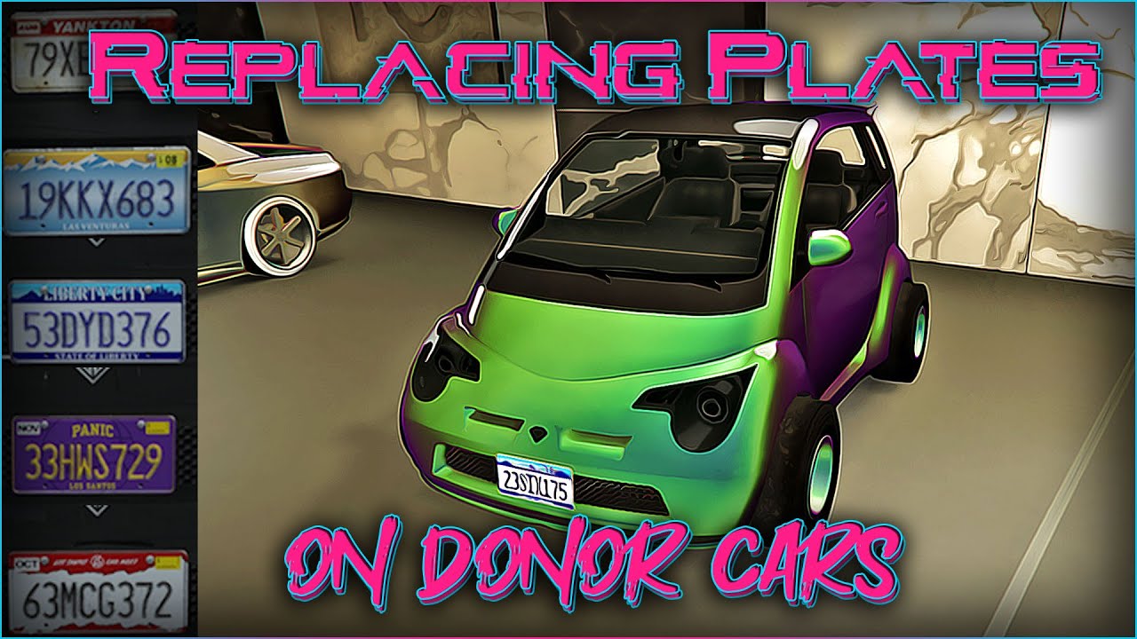 GTA 5 - Switching Plates Styles on Cars - BEFF Buy Over Merge - No Magic / Creator Slots. Donor Cars