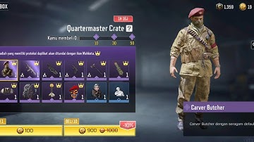 Carver Butcher - QuarterMaster Crate EPIC List | Call Of Duty Mobile