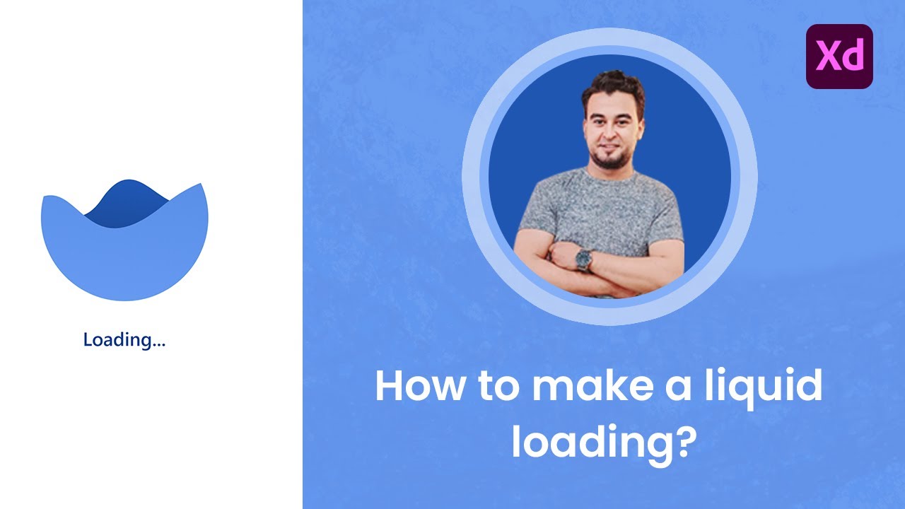 Adobe xd : How to make a liquid loading? - YouTube
