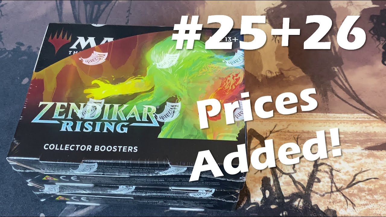 Zendikar Rising Collector Box Opening #25&26 - Card prices going down, box value still there! # ...