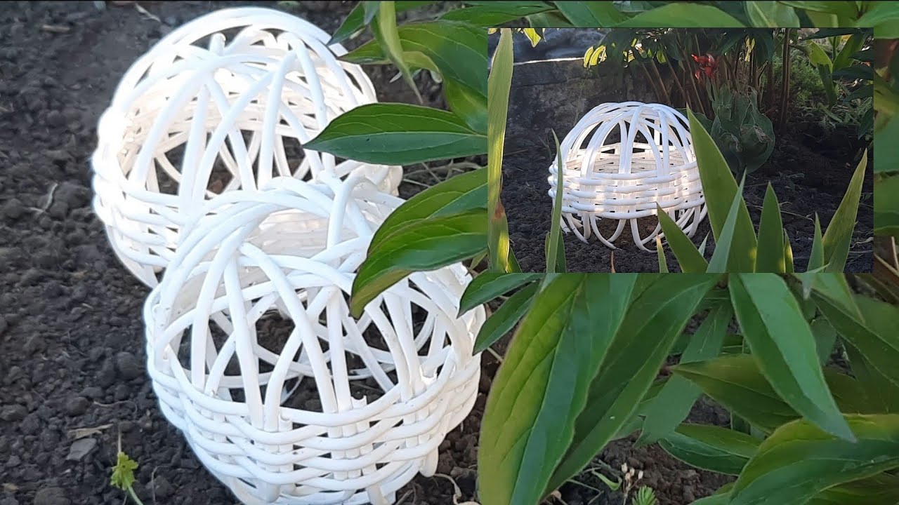 Декоративна куля із штучного ротангу