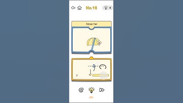 Straw hat / brain out brainstorming level 16 solution / #viral #trending #gaming #brainout