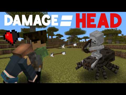 MINECRAFT But If I Take Damage I get HEAD
