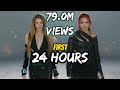 MOST VIEWED FEMALE COLLABORATIONS IN THEIR FIRST 24 HOURS ON YOUTUBE