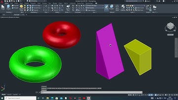 AUTOCAD LECTURE-25, WEDGE, TORUS COMMAND