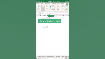 Excel without the gridlines 😲 #shorts