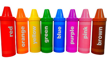 Best Learning Video for Toddlers Learn Colors with Crayon Surprises!