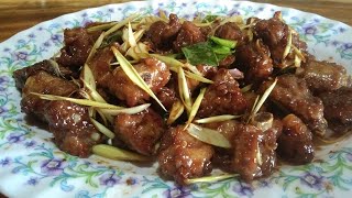 ឆាឆ្អឹងជំនីជ្រូកគល่គ្រៃ| Fried Pork Ribs with lemongrass |ซี่โครงหมูผัดตะไคร้  Sieng Sokea Cooking