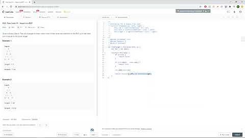 LeetCode 653:  Two Sum IV   Input is a BST