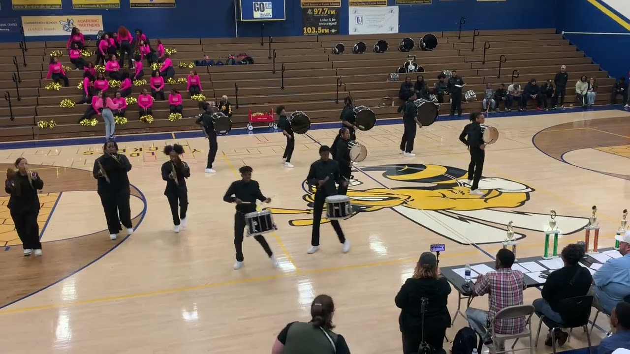 Gold Smoke Drum Line of Carver High School