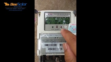 Hướng dẫn đọc công tơ 1 pha 2 chiều Hữu Hồng - Điện mặt trời