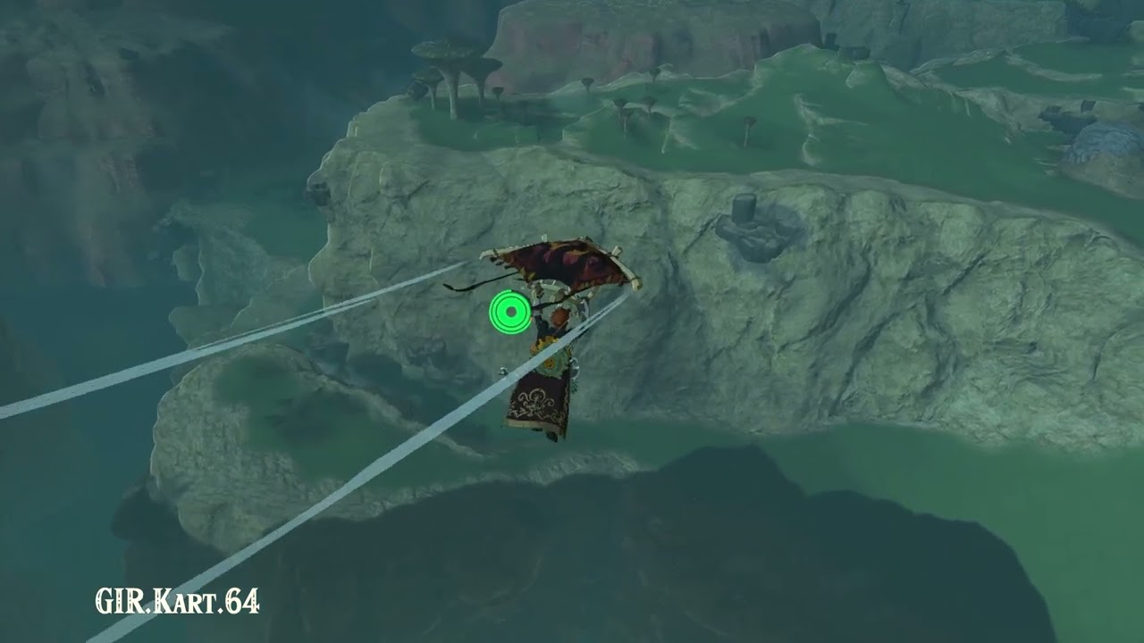 Tears of the Kingdom - Long Throw at Washa's Bluff East Battle Talus from Satori Mountain