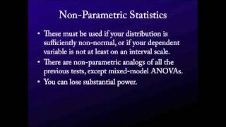 Intro. to Statistics for the Social Sciences - On Non-Parametric Statistics