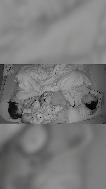 Toddler shows disapproval for dad's snoring with slap to the face #Shorts