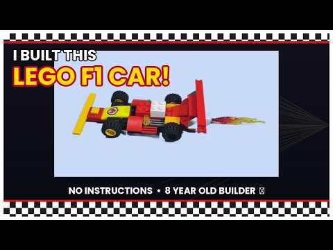 I Built a mini LEGO F1 Racing Car with NO Instructions!