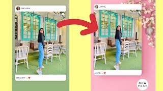 How to add a background when you share posts to your insta stories? ( using instagram) #instastory screenshot 5
