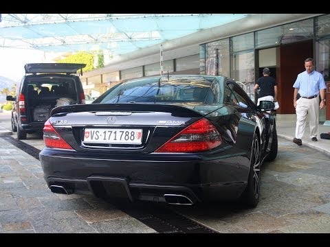 Mercedes-Benz SL65 AMG Black Series In Monaco! Start Up And Driving Away! (1080p Full HD)