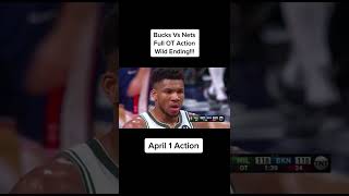 Bucks Vs Nets Full OT Action #nba #nbahighlights #fypシ #bucks #nets