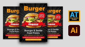 Adobe Illustrator - Fast Food Restaurant Flyer Template