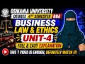 BBA BLAW UNIT-4 | Degree Semester-4 Business Law &amp; Ethics unit-4 Full &amp; easy explanation✅💯/ O.U