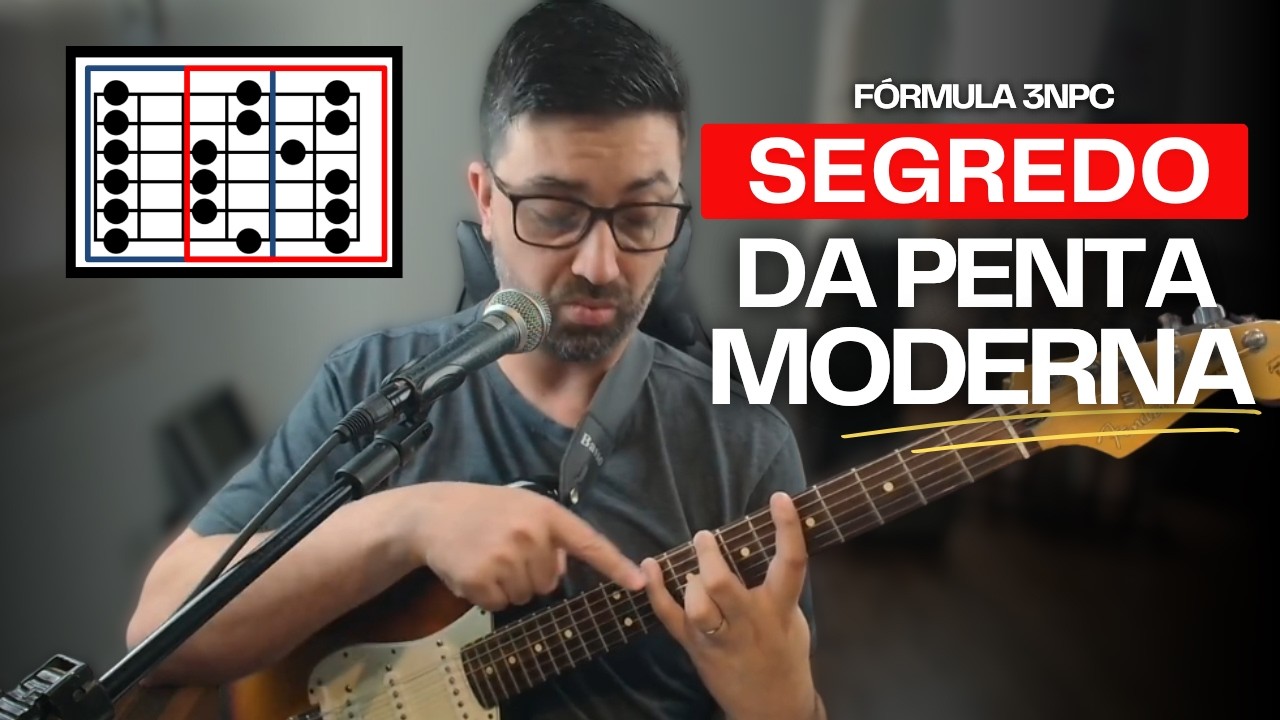 Os SEGREDOS da pentatônica de 3 notas por corda para soar moderno e criativo na guitarra