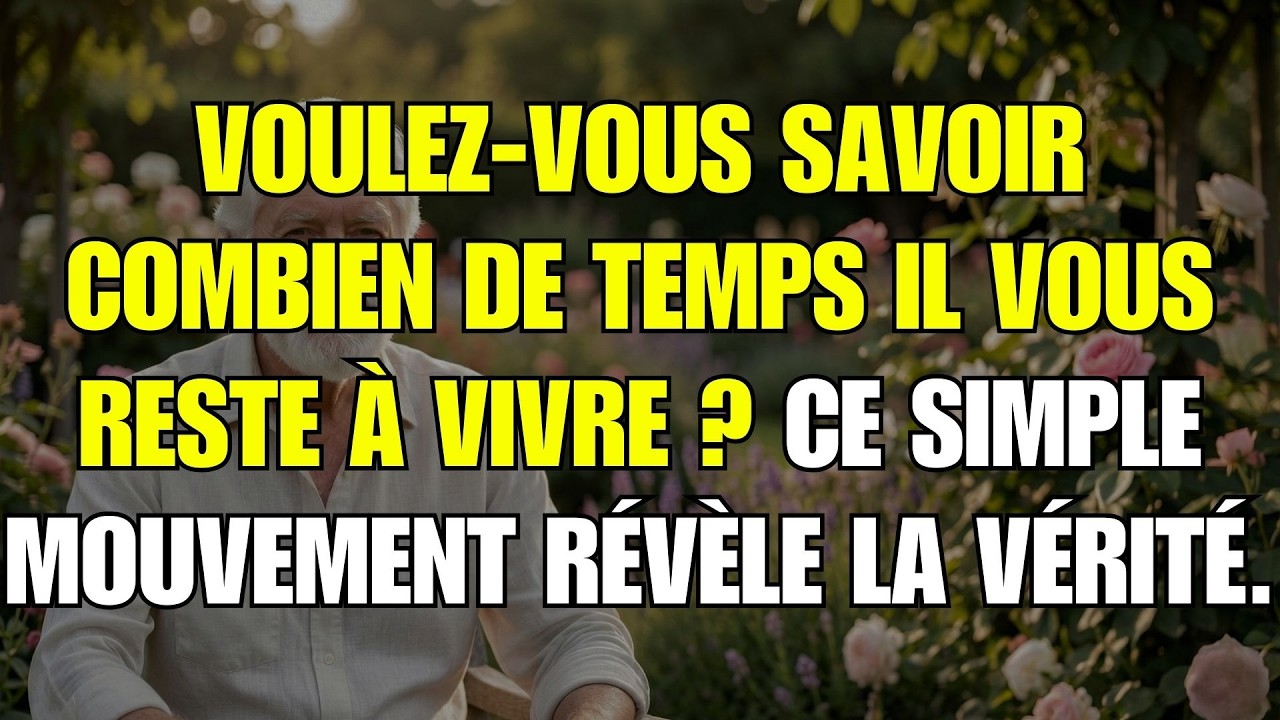 Après 60 ans : Si vous NE POUVEZ PAS faire ce mouvement, votre vie sera plus courte (Faites le test)