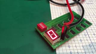7 segment display decoder made from logic gates
