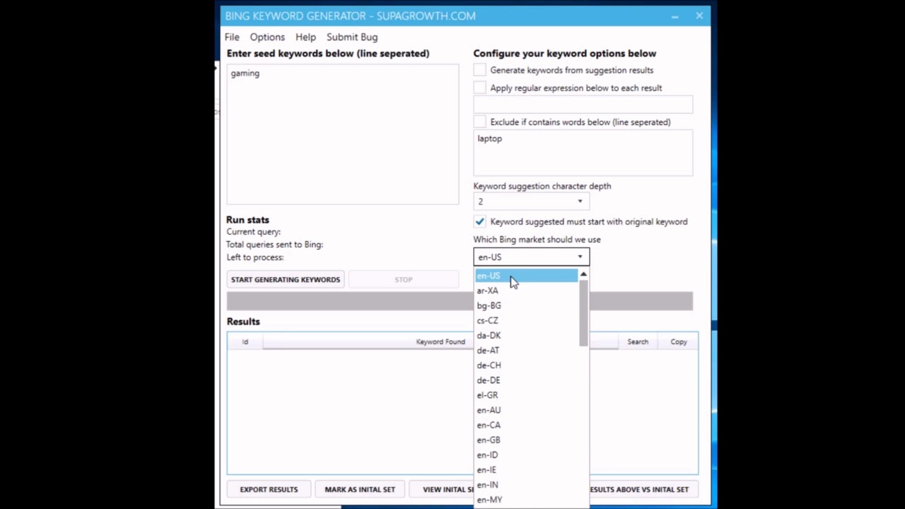 Bing Keyword Generator - Generate Unlimited Bing Long Tail Keywords
