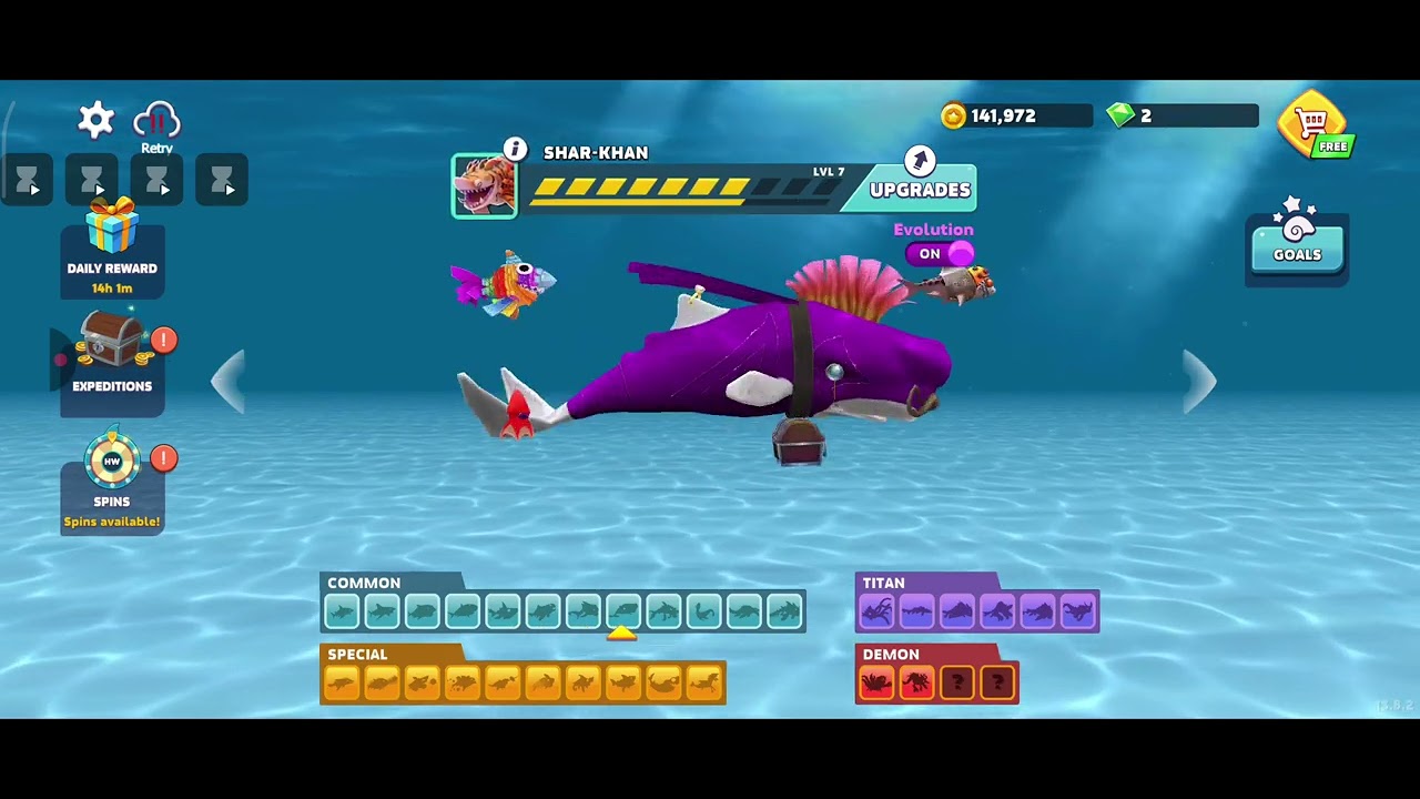 Unlocked all sharks in Hungry shark evolution - YouTube