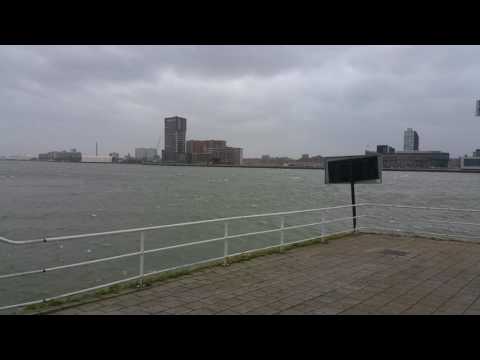 2-23-2017 storm Doris @Rotterdam De Maas /Waalhaven #2(4K!)